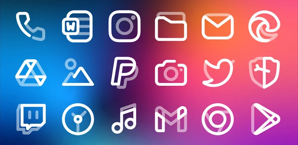 Aline White: linear icon pack v1.9.7 MOD APK (Full Version) Download