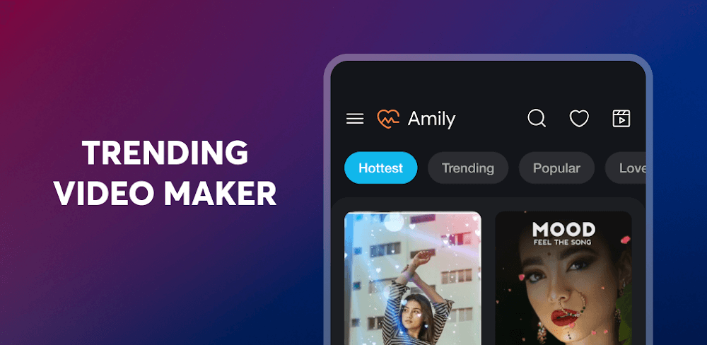 Amily: Status Video Maker v1.3.1 MOD APK (Premium Unlocked)