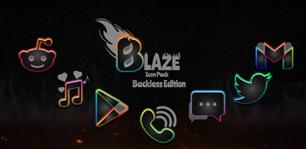 Blaze Backless Icon Pack v3.1.9 APK (Full Version)