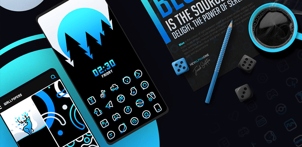 BlueLine IconPack v3.8 APK (Full Version)