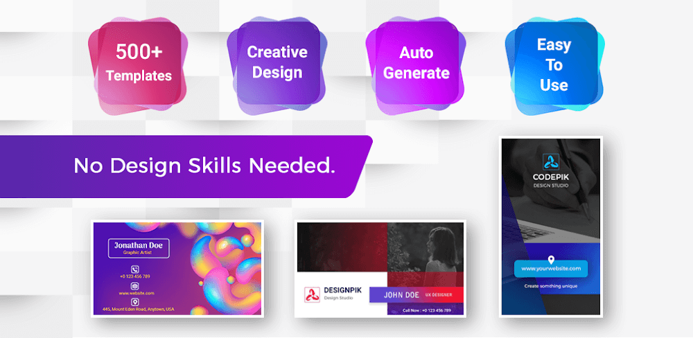 Business Card Maker v55.0 MOD APK (Premium Unlocked)