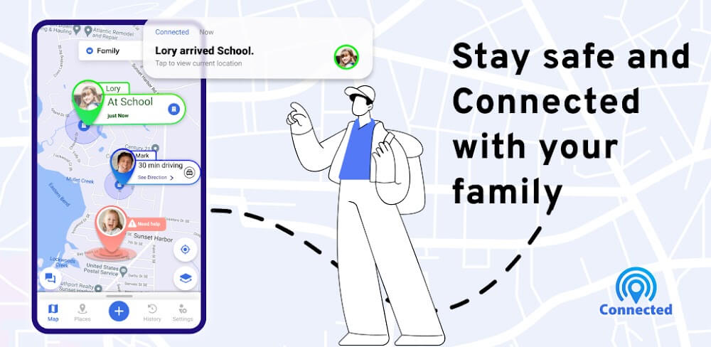 Connected: Family Locator v1.10.2 MOD APK (Premium Unlocked)