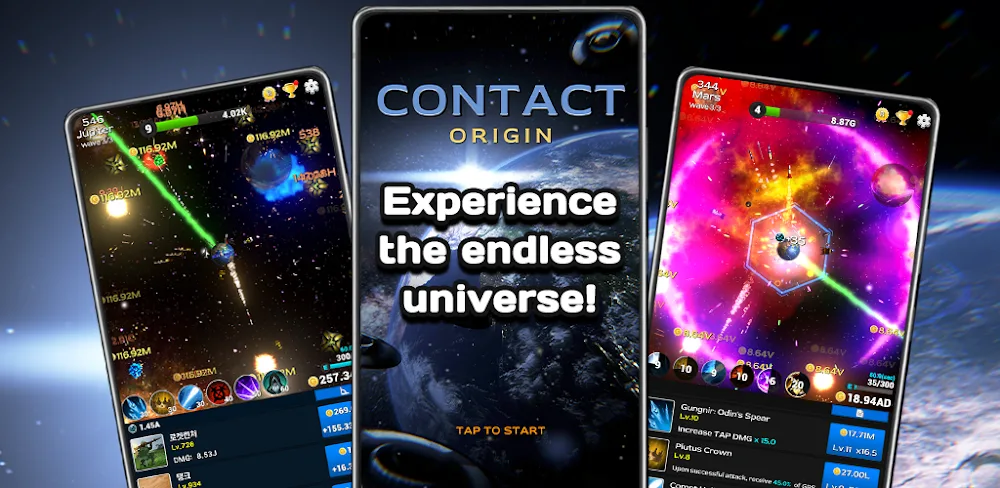 Contact Origin: Idle RPG v1.9.0 MOD APK (Unlimited Gold, Diamonds, Game Speed)