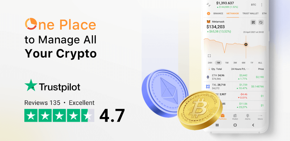 Crypto Tracker – Coin Stats v5.27.2 MOD APK (Pro Unlocked)