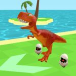 Dino Run Idle MOD APK v0.3.0 (Dumb Enemy, Free Upgrade/Evolve)