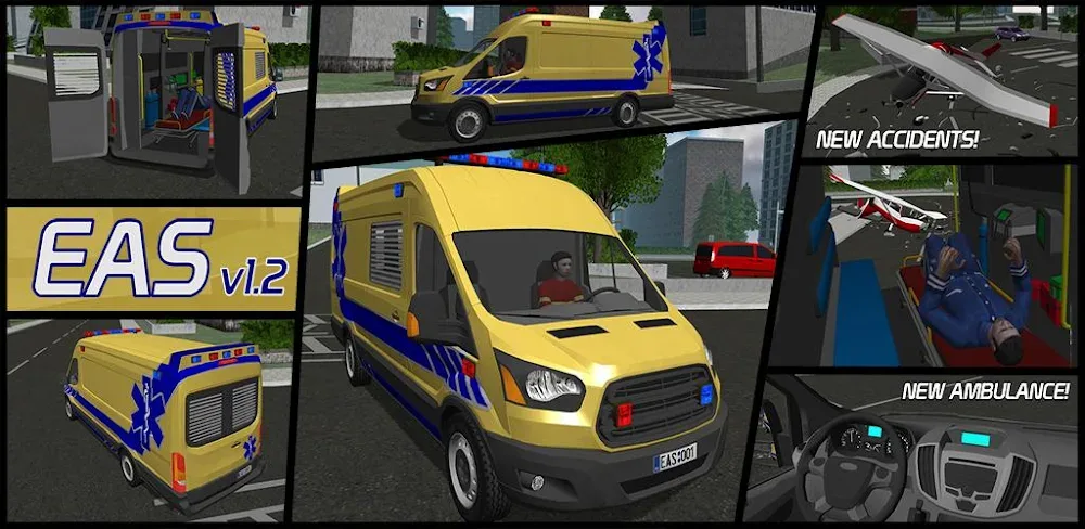 Emergency Ambulance Simulator v1.3.0 MOD APK (Free Purchase)