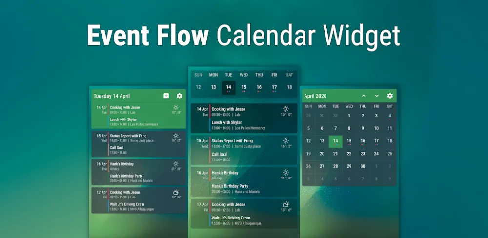 Event Flow Calendar Widget v1.9.6 MOD APK (Premium Unlocked)