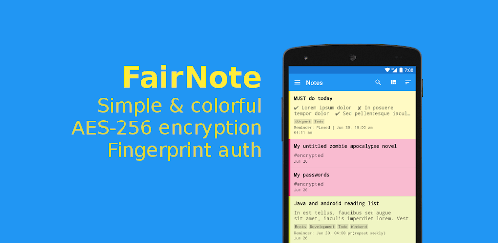 FairNote v5.1.5 MOD APK (Pro Unlocked)