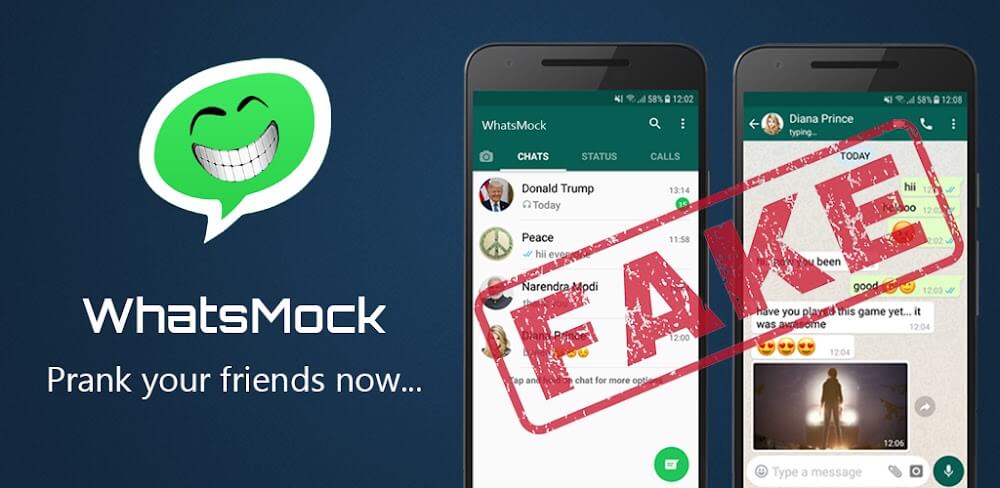 WhatsApp Fake v1.17.5 MOD APK (Premium Unlocked)
