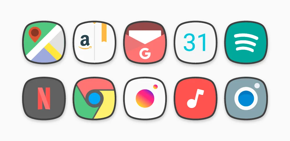 Flat Squircle – Icon Pack v6.2 APK (Full Version)