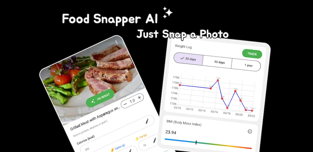FoodSnapper AI: Cal Counter v MOD APK (Premium Unlocked)