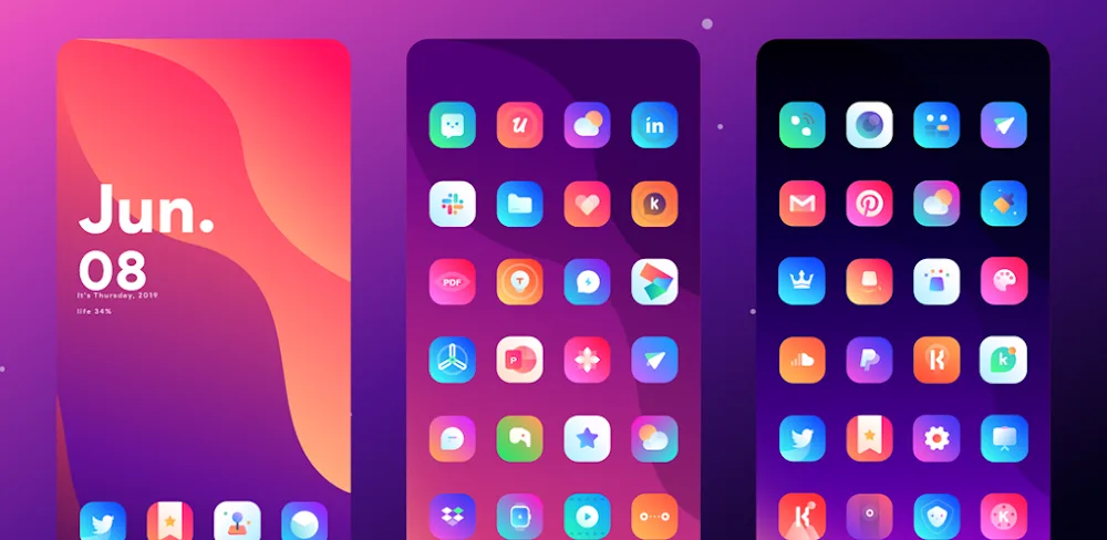 Gladient Icon Pack v10.7 APK (Full Version)