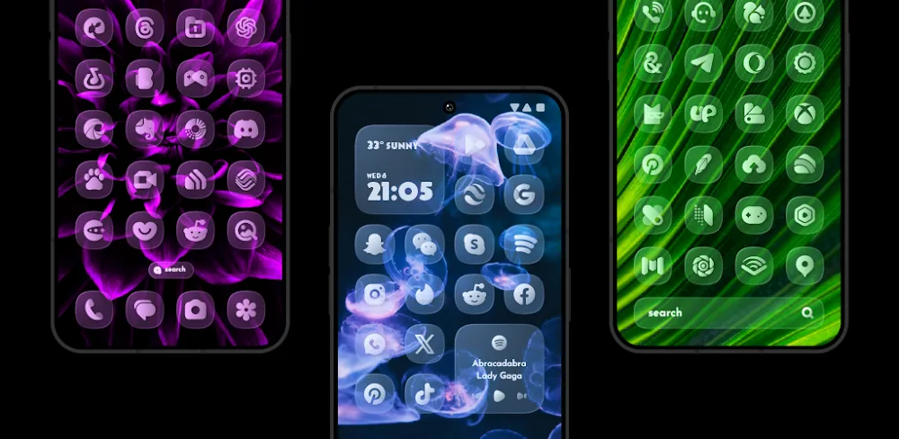 Glass Material You Icons v1.2 APK (Full Version)