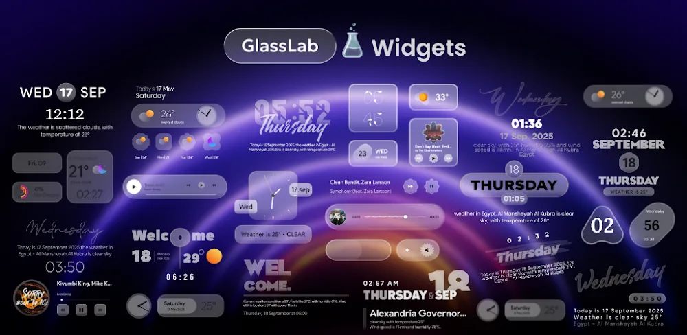 GlassLab Widgets v1.0 MOD APK (Full Version)