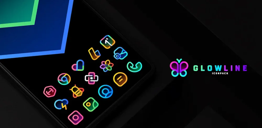 GlowLine Icon Pack v4.8 APK (Full Version)