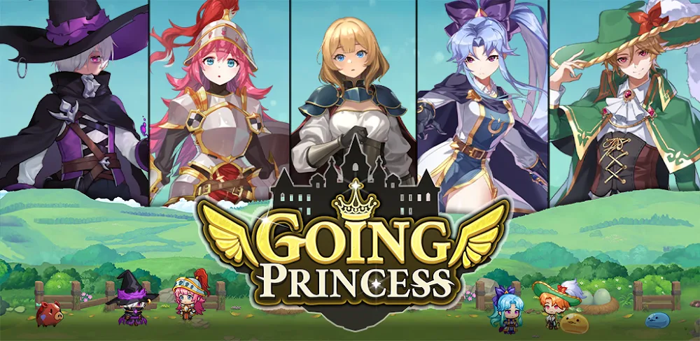 Going Princess : AFK Rush v0.91 MOD APK (Damage, God Mode, Unlocked No Ads)