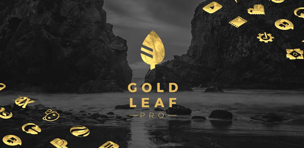 Gold Leaf Pro – Icon Pack v3.6.7 APK (Full Version)