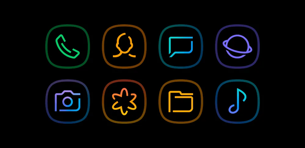 Horux Black – Icon Pack v9.1 APK (Full Version)