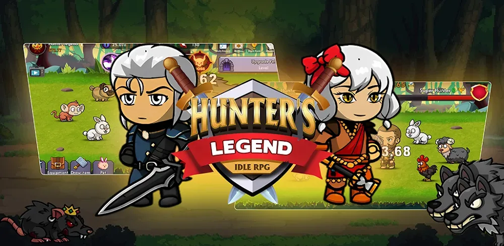 Hunter’s Legend Idle RPG v1.0 MOD APK (Menu, God Mode)