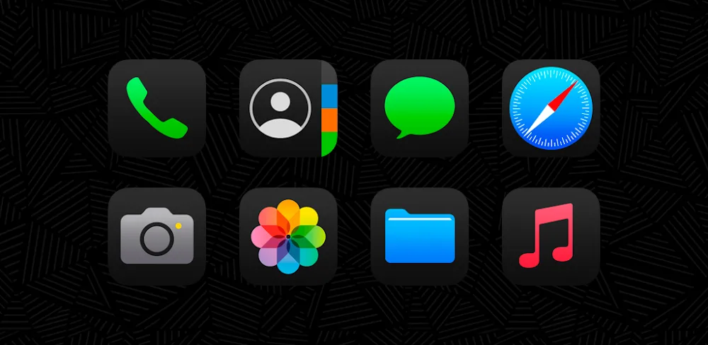 iDarkOS 18 – Icon Pack v1.3.0 APK (Full Version)