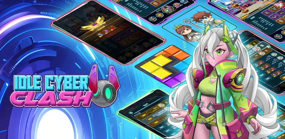 Idle Cyber Clash v1.2 MOD APK (Menu, Fast Movement, Speed Hack)