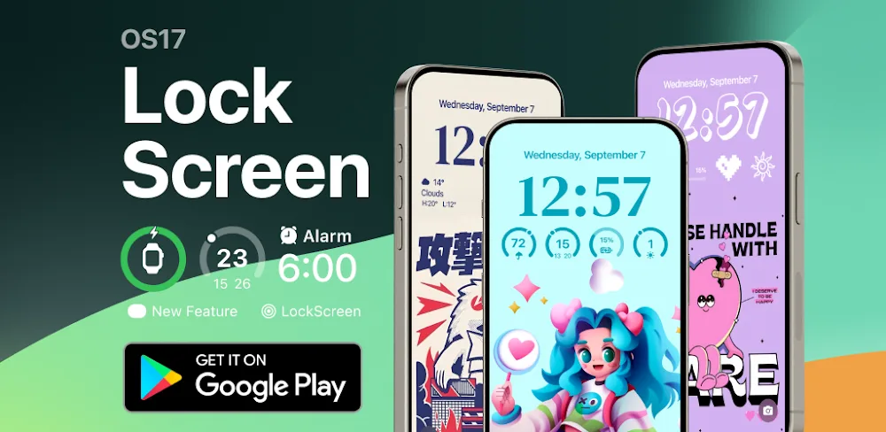 iLock – Lock Screen OS 17 v3.9 MOD APK (Premium Unlocked)
