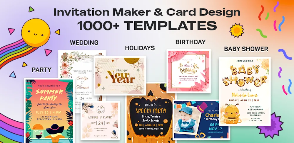 Invitation Maker & Card Design v2.0.3 MOD APK (Premium Unlocked)
