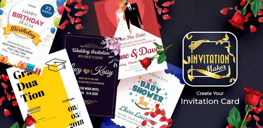 Invitation Card Maker v1.2.5 MOD APK (Premium Unlocked)