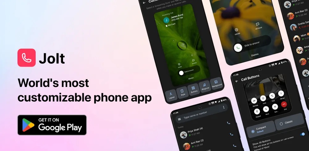 Jolt Call background & Screen v9.7.6 MOD APK (Premium Unlocked)