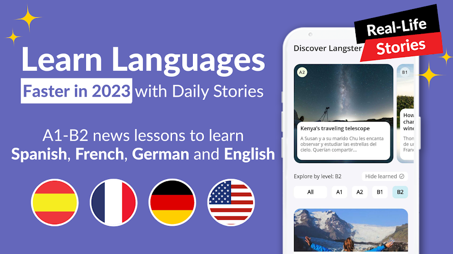 Readle (ex—Langster) Languages v3.7.6 MOD APK (Premium Unlocked)
