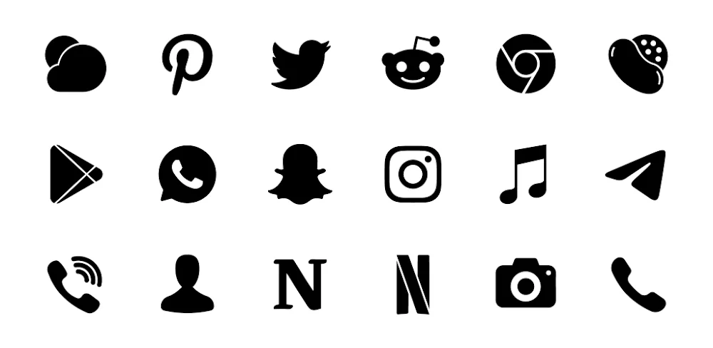 Lena Black – Glyph Icon Pack v2.1.1 APK (Full Version)