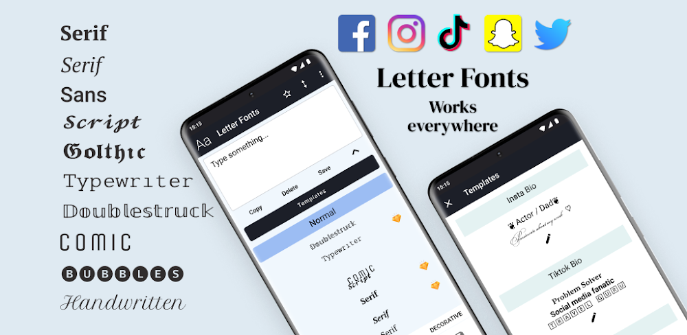 Letter Fonts v1.4.6 MOD APK (Premium Unlocked)