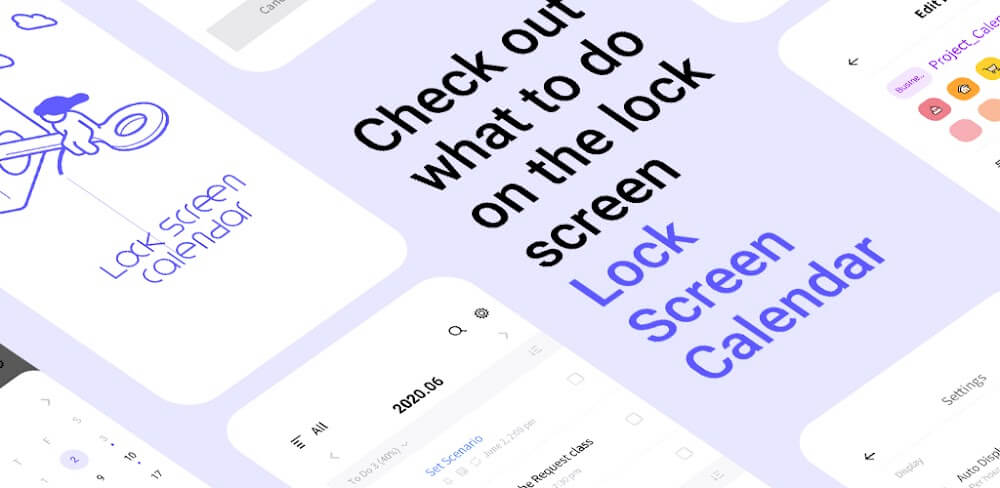 LockScreen Calendar – Schedule v2.1.12 MOD APK (Premium Unlocked)