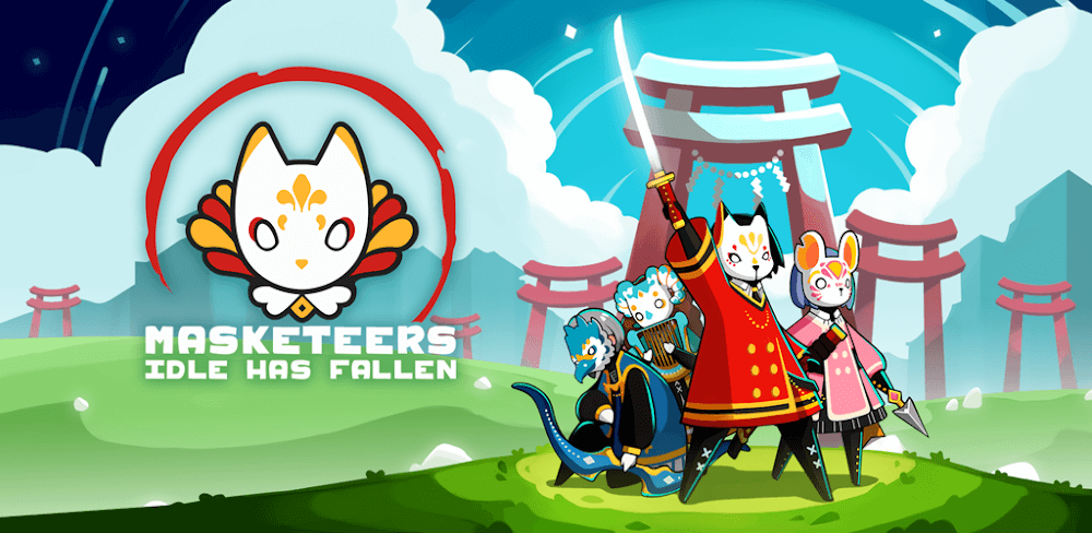 Masketeers: Idle Has Fallen v4.35.0 MOD APK (One Hit, God Mode, Gold Drop)
