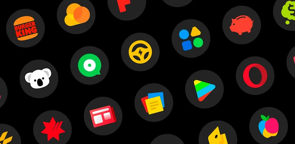 MiDark – Icon Pack (Round) v1.4.0 APK (Full Version)