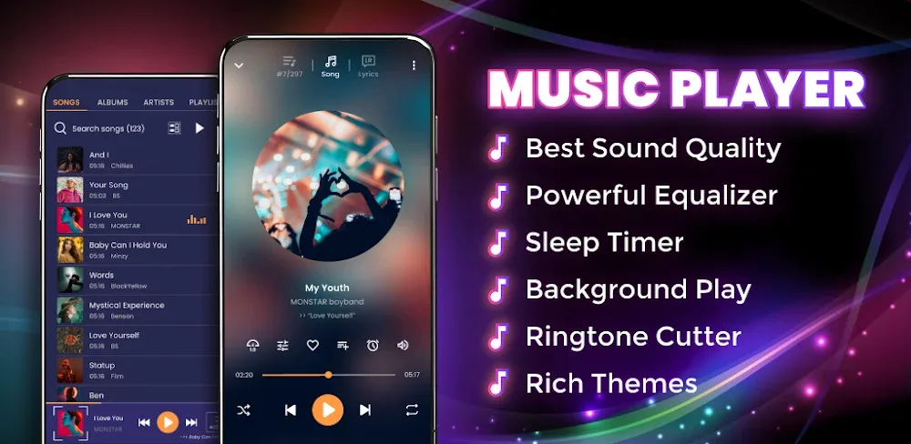 Music player v227.01 MOD APK (Premium Unlocked)