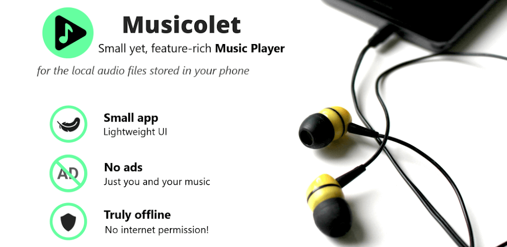 Musicolet Music Player v6.12.2 MOD APK (Pro Unlocked)