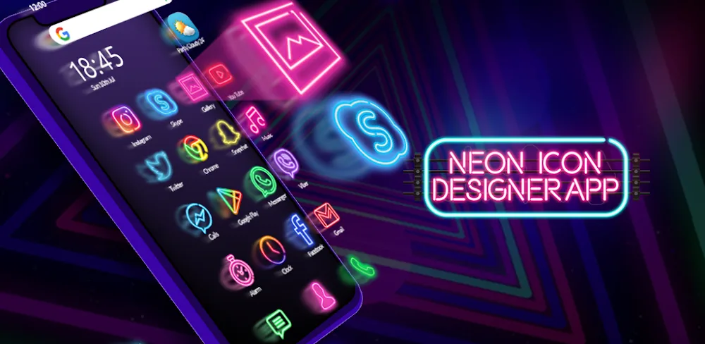 Neon Icon Designer App v2.1.2 MOD APK (Premium Unlocked)