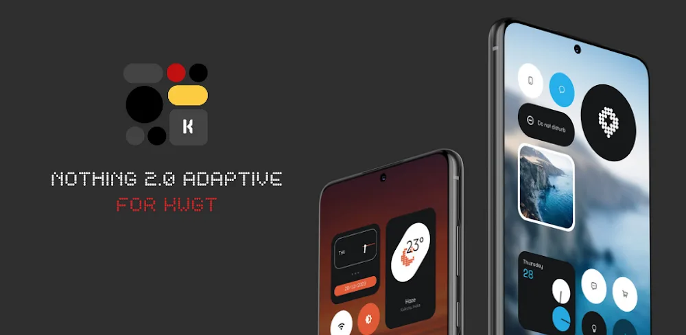 Nothing 2.0 KWGT (Adaptive) v7.0 APK (Full Version)