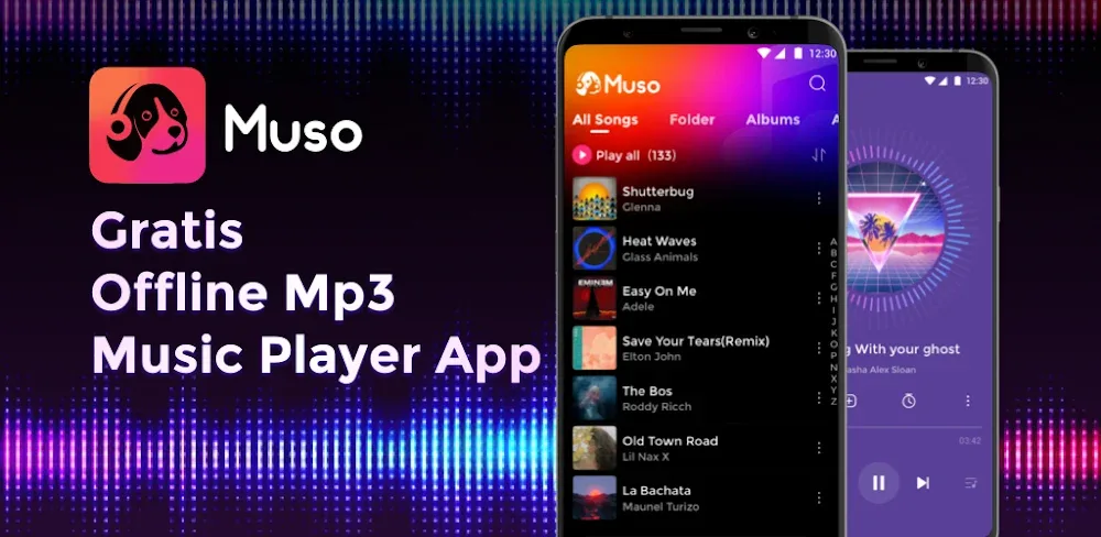 Muso Music Player v1.3.7 MOD APK (Premium Unlocked)