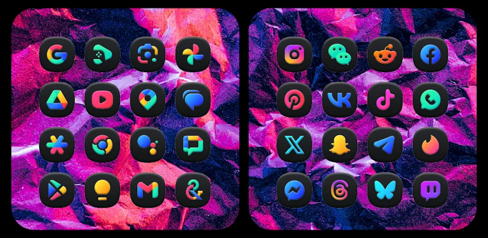 One UI 3D Dark Icon Pack v1.1 APK (Full Version)