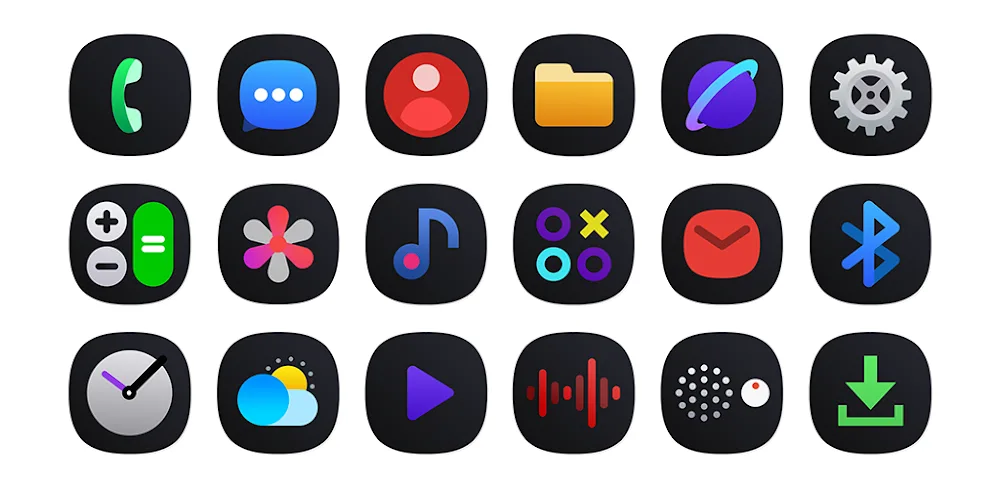One UI Dark IconPack v1.4 APK (Full Version)