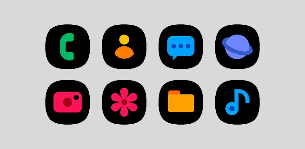 OneBlack – Icon Pack v8.4 APK (Full Version)