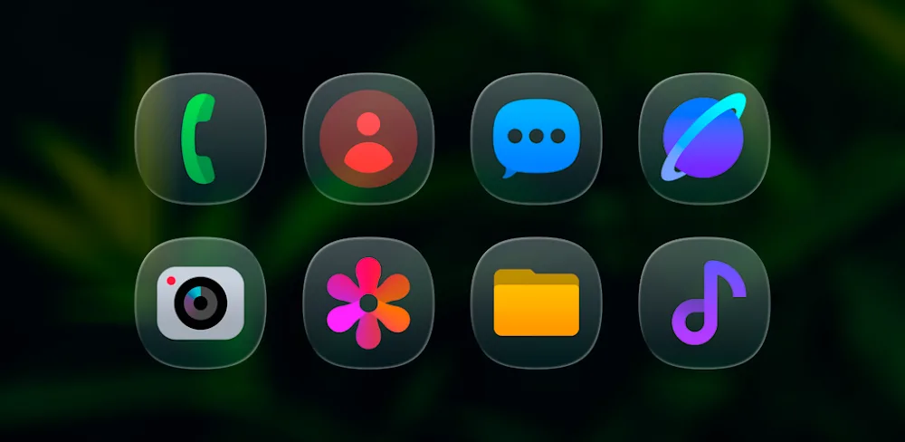 OneGlass 8 Color – Icon Pack v1.1.0 APK (Full Version)