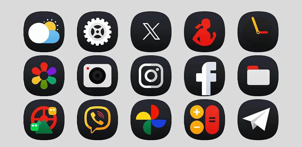 OneUI 7 Dark – Icon Pack v2.0 APK (Full Version)