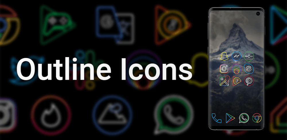 Outline Icons – Icon Pack v3.55 APK (Paid)
