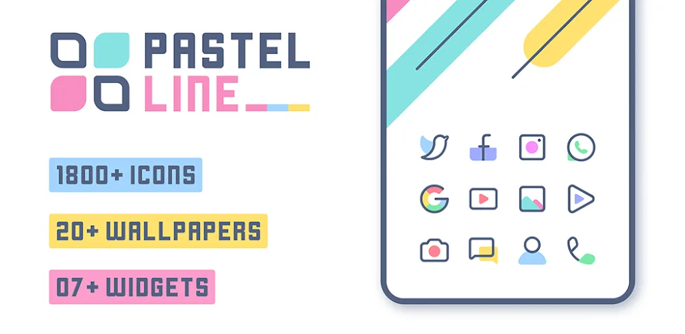 PastelLine IconPack v2.9 APK (Full Version)