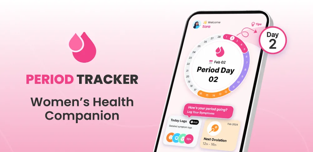 Period Tracker Ovulation Cycle v1.7.0 MOD APK (Premium Unlocked)