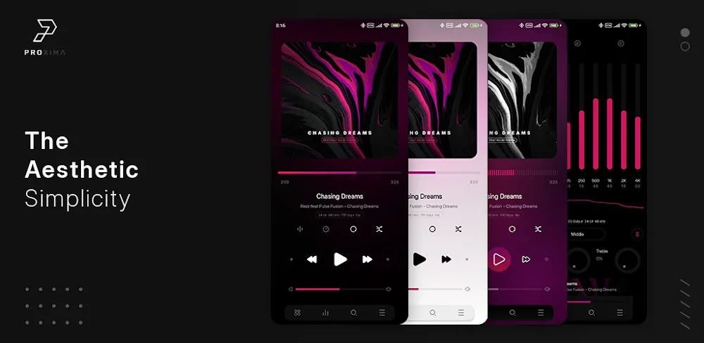 Proxima – Poweramp Skin v2.6.5 APK (Full Version)