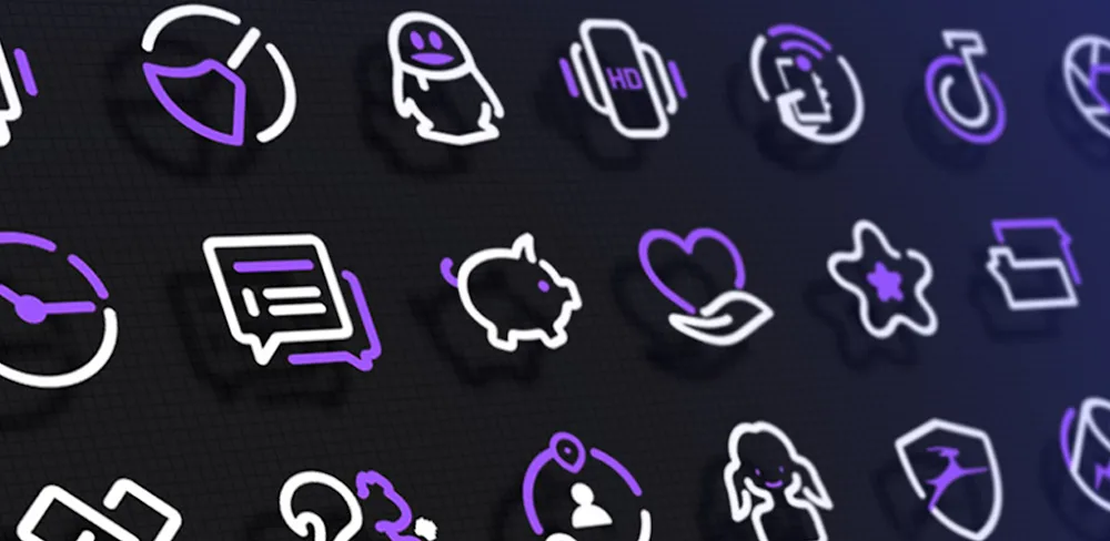 PurpleLine Icon Pack : LineX v6.8 APK (Full Version)